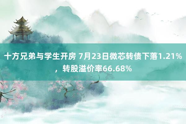 十方兄弟与学生开房 7月23日微芯转债下落1.21%，转股溢价率66.68%